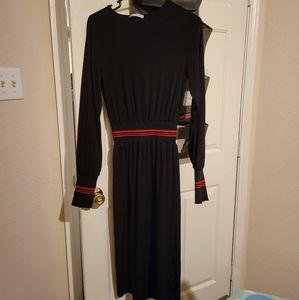 Zara Contrasting Ribbed Dress